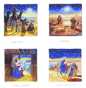 Tags: Four Religious Christmas gift tags