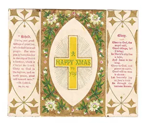 Quotations: Religious design inside a Christmas card