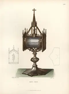 Gold Plated: Reliquary in gold-plated silver from the first