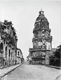 Manila: Remains of a cathedral, Manila, Luzon, Philippines