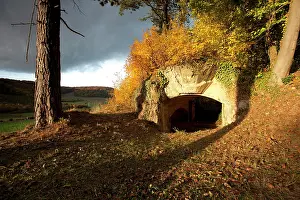 Vestiges: Remains of German gun emplacement, near Varneville, France