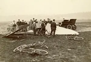 Humber: The remains of the Humber monoplane in 1911