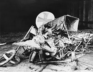 Immelmann: Remains of Max Immelmann's aeroplane, WW1