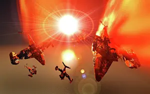 Scrap: The remains of space vehicles falling from Earth's