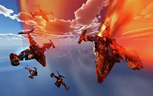 Scrap: The remains of space vehicles falling from Earth's