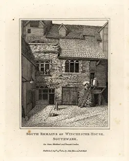 Stow: Remains of Winchester Palace in 1800