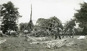 Billericay: Remains of Zeppelin L32 (LZ74) at Great Burstead, Billericay