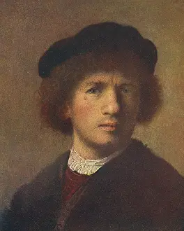 Etcher: REMBRANDT, self portrait