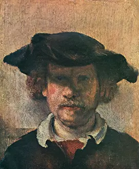 Etcher: REMBRANDT, self portrait