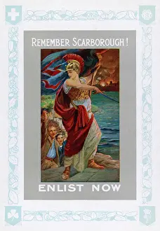 Scarboro: Remember Scarborough WWI Britannia poster
