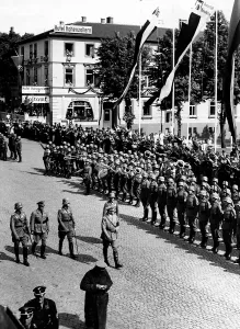 Forecourt: Rememberance party congress of the NSDAP in Weimar 1936