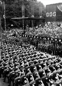 Troopers: Rememberance party congress of the NSDAP in Weimar 1936