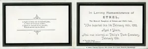 Clayton: Remembrance Card, Bradford, Lancashire