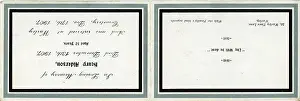 Halifax: Remembrance Card, Warley, Yorkshire