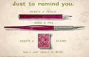 Reminder: A REMINDER TO WRITE