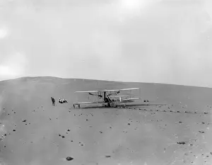 Altered: The remodeled 1905 Wright machine, altered to allow the oper