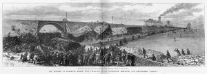 Penistone: Removing the dead and wounded passengers from the wreck