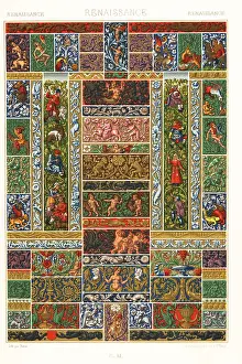 Wall Decor: Renaissance art: decorative book design