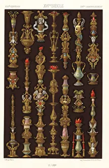 Wall Decor: Renaissance art: paintings on manuscripts, 16th century