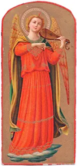 Viol: Renaissance style musical angel with viol