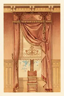 Bombycilla: Renaissance-style wall hanging, circa 1900