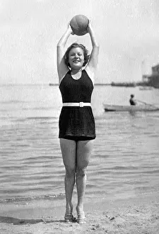 Renate: Renate Mueller on the beach