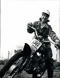 Bumps: Rene Bennett on motorcycle for six-day Scottish event