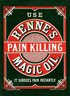 Prevention: Renne's pain killing magic oil, with decorative border