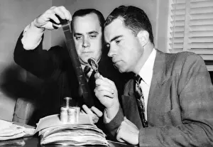 Microfilm: Rep. Richard Nixon and Robert Stripling ?