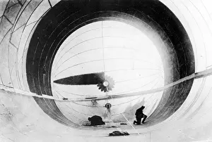 Damages: Repair of an Austrian observation balloon, 1918