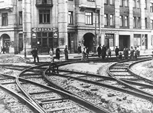 Restoring: Repairs to Petrograd Tramways, 1923