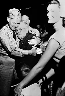 Repatriated: Repatriated POW Capt. Frederick Smith is greeted