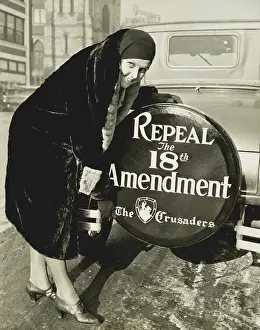 Repeal: Repeal the 18th Amendment slogan on a spare