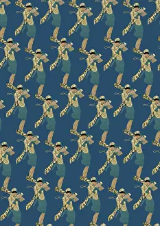 Pamphlet: Repeating Pattern - Art Deco Woman