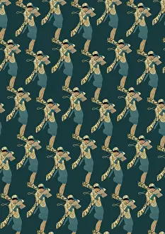 Pamphlet: Repeating Pattern - Art Deco Woman