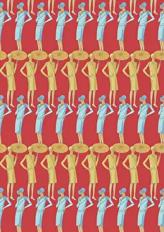 Blur: Repeating Pattern - Art Deco Women