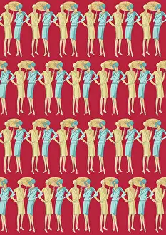 Blur: Repeating Pattern - Art Deco Women