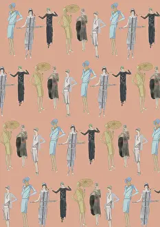 1920s20s: Repeating Pattern - Art Deco Women