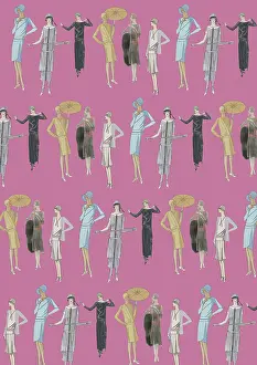1920s20s: Repeating Pattern - Art Deco Women