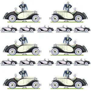 Sportscar: Repeating Pattern - Car / Motoring