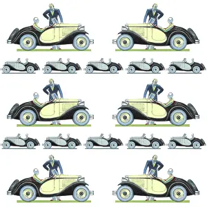 Sportscar: Repeating Pattern - Car / Motoring