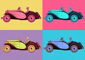 Sportscar: Repeating Pattern - Car / Motoring