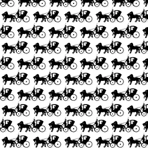 History Repeats Itself: Repeating Pattern - Coach and Horses