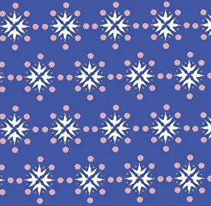 Swifts: A repeating pattern featuring swifts and florals