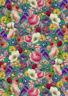 Assemblage: Repeating Pattern - Floral Assemblage