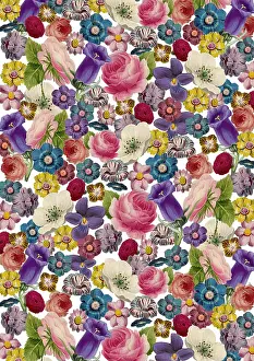 Assemblage: Repeating Pattern - Floral Assemblage
