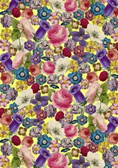 Assemblage: Repeating Pattern - Floral Assemblage