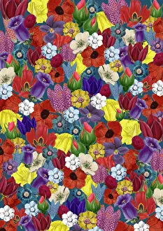Assemblage: Repeating Pattern - Floral Assemblage