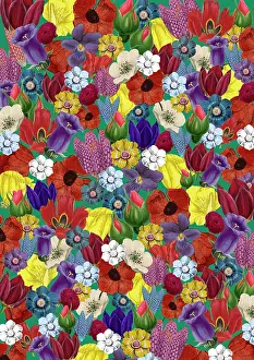 Assemblage: Repeating Pattern - Floral Assemblage