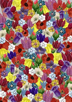 Assemblage: Repeating Pattern - Floral Assemblage